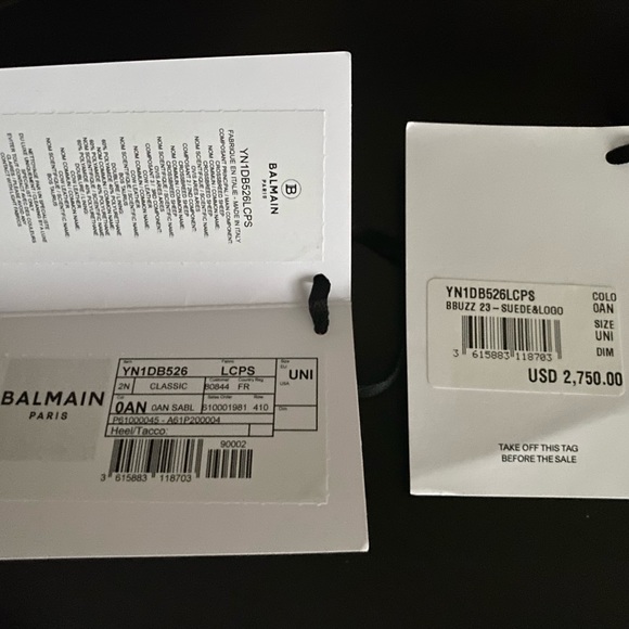 *SOLD* Authentic Balmain B Buzz 23 Sand-Colored Sued Handbag - Picture 10 of 10